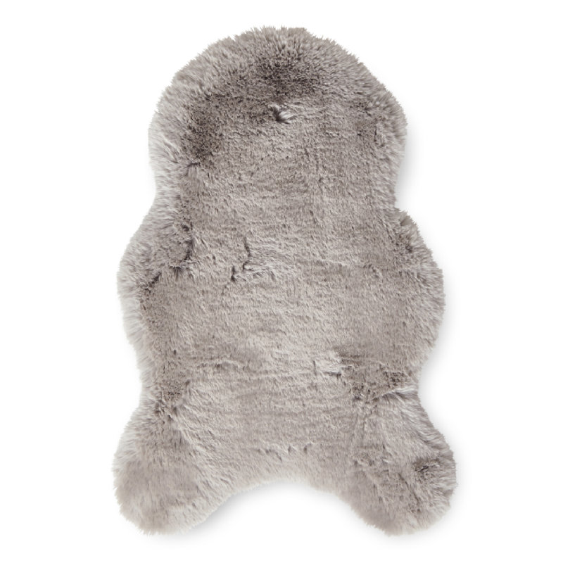 Lehi area rug Table Tufted Sheepskin Silver, Novelty 60 x 90cm