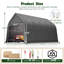 Tente de 13 x 20 pi avec abri de garage pour voiture et abri de voiture