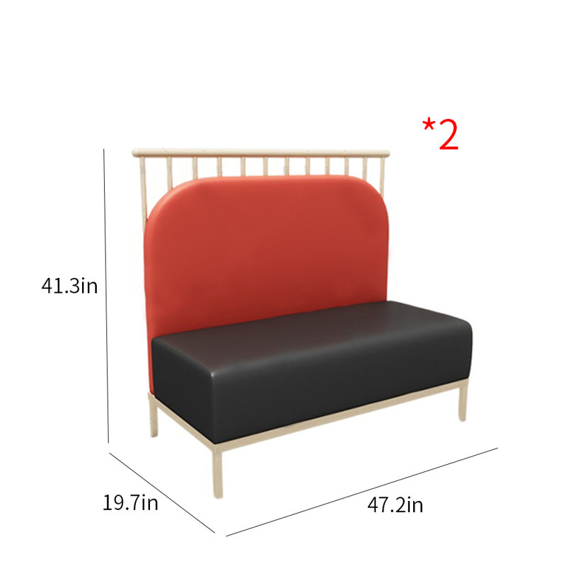 Restaurant Hot Pot Restaurant Cafe Bar Bench Faux Leather Upholstered Bench