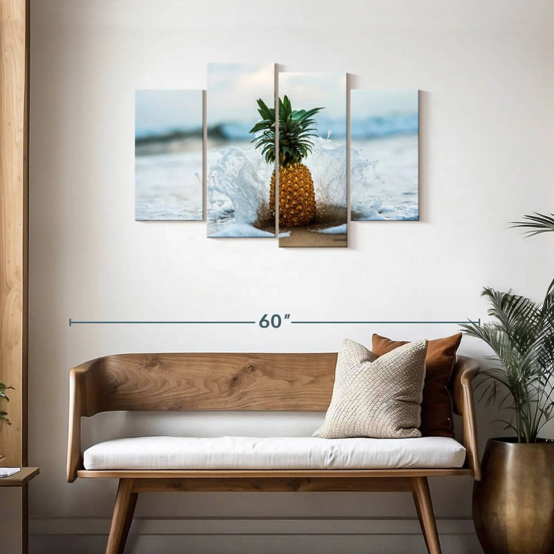 Yarlin Pineapple Splash, 27" H x 43" W
