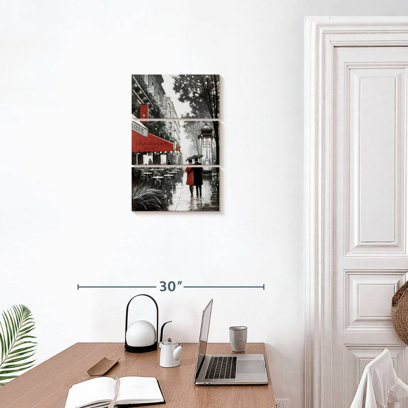 Sirci Paris pluvieux II, H 50 po x l 32 po