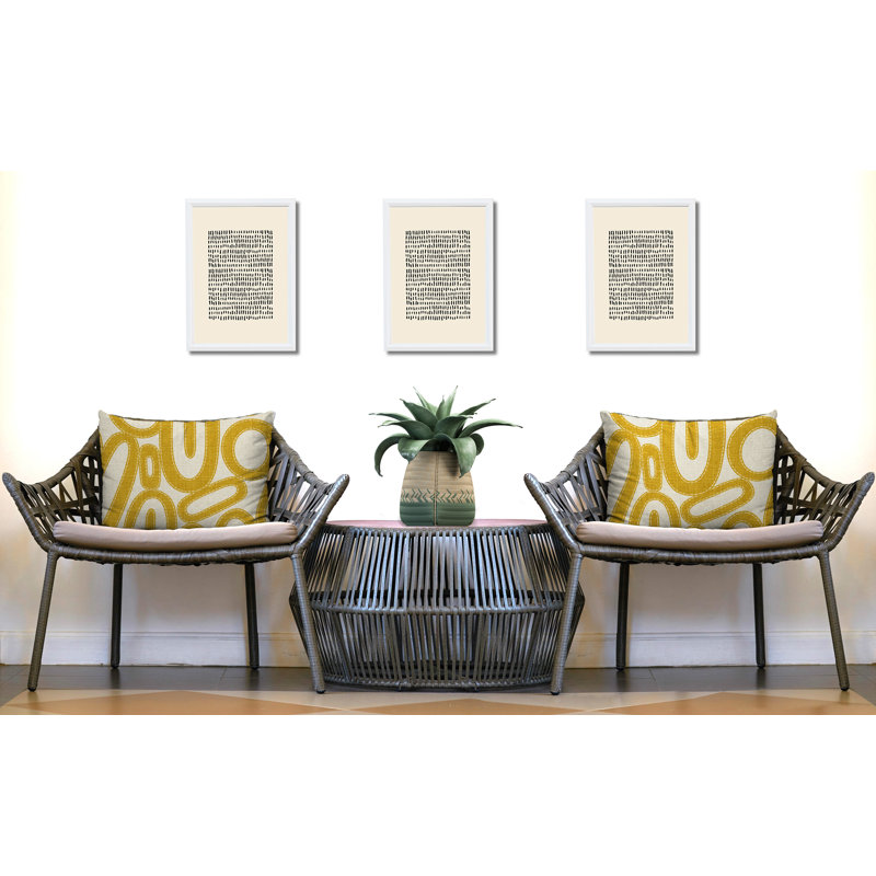 Oreiller réversible intérieur / extérieur Dina, 25 x 18, Jaune
