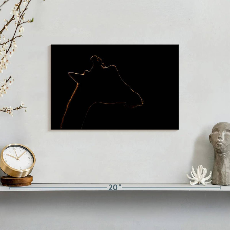 Brampt Giraffe Silhouette, 8" H x 12" W