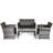 Akshath 4pcs Patio Rattan Furniture Conversation Set With Glass Table Top And Cushions-1787764915