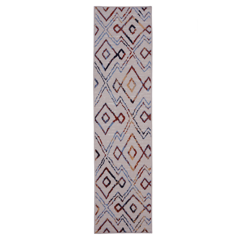 Gidney Ikat Indoor Rug, Runner 2' x 8'