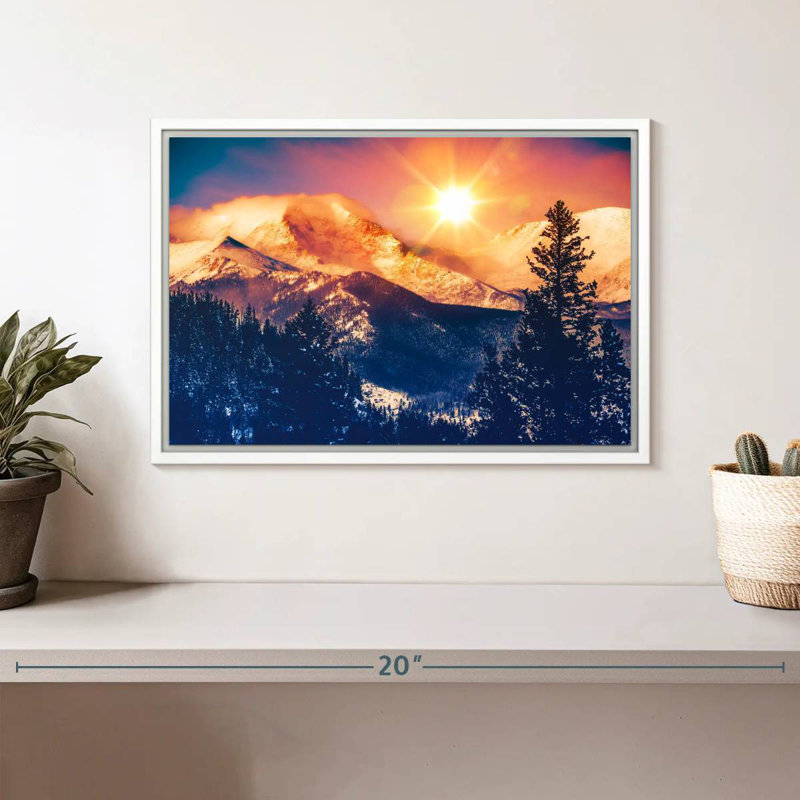 Colorado, Cadre flottant blanc, 13 po x 9 po