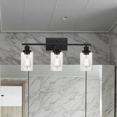 Éclairage de salle de bain mural à intensité variable 3 lumières Shirk