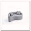 Canapé modulaire courbé en chenille-664202052