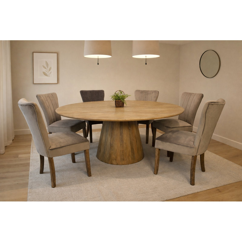 Nevo 6 - Person Pedestal Dining Set