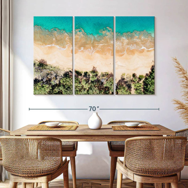 Vue aérienne de la plage Gillard Maui, H 42 po x l 65 po