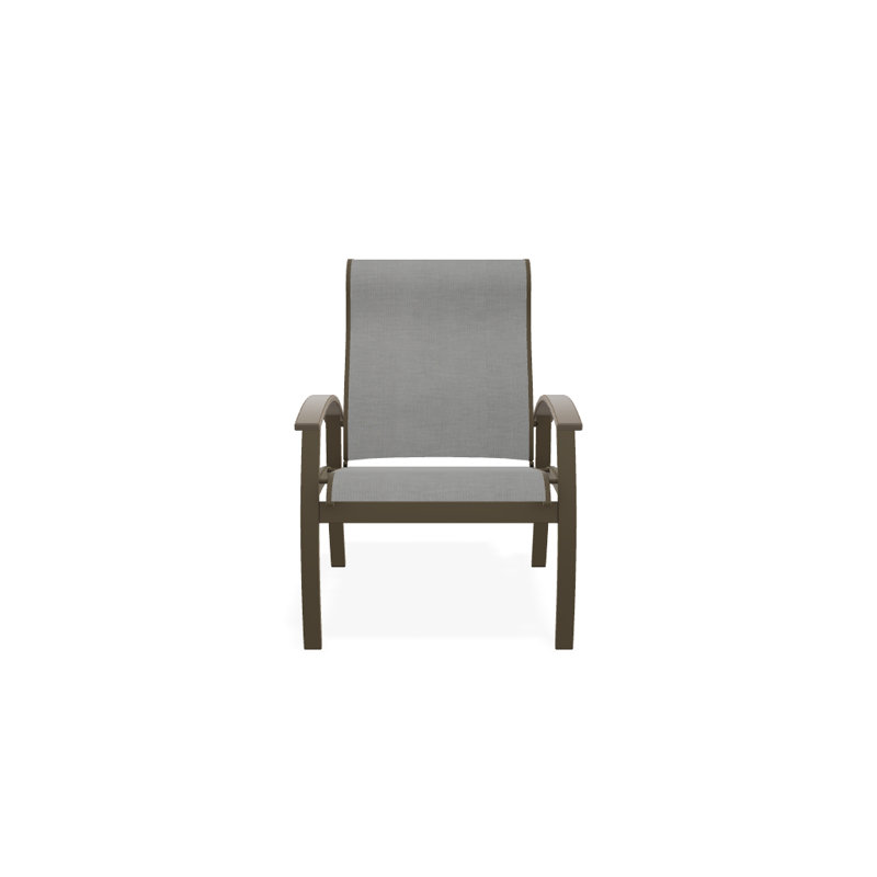 Chaise de patio Askar, Désert, Alliage Sunbrella®, Bois de plage texturé