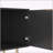 Black  TV Stand Fluted 68"