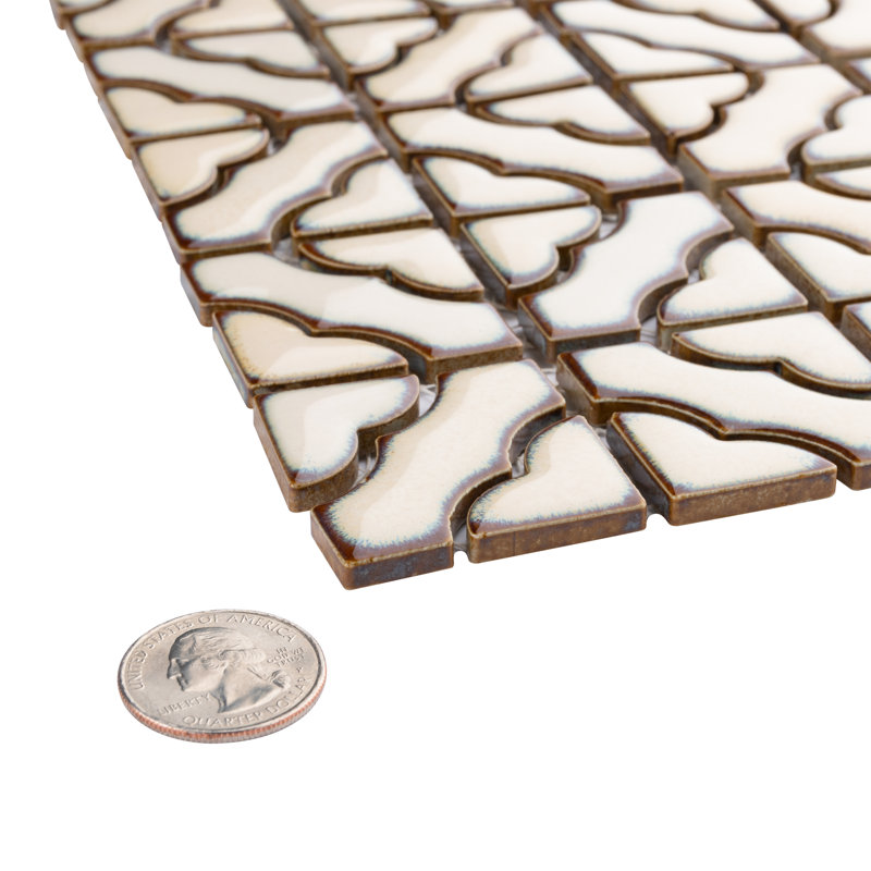 Tower 1.62" x 1.62" Porcelain Random Mosaic Wall & Floor Tile