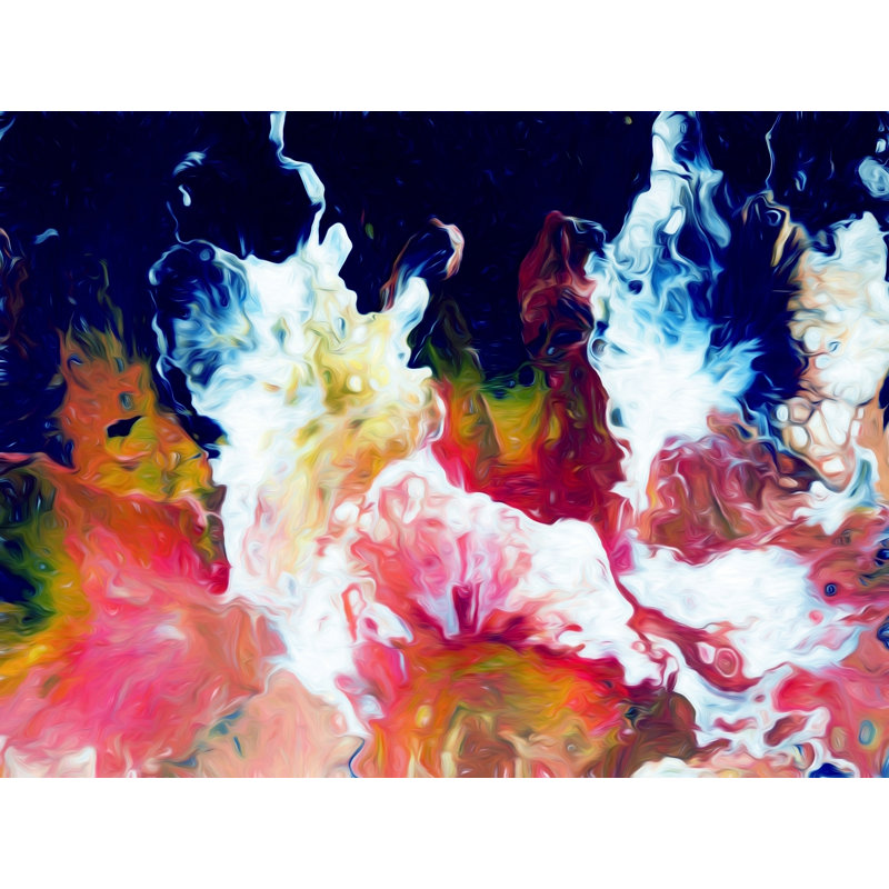 Abstract Composition 950 Print by Angel Estevez, Black Framed Paper, 16" H x 20" W