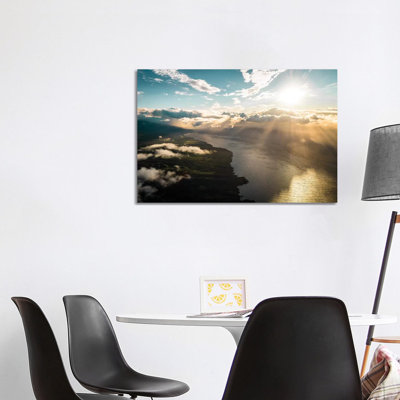 Maui From Above by Lucas Moore - Wrapped Canvas Print