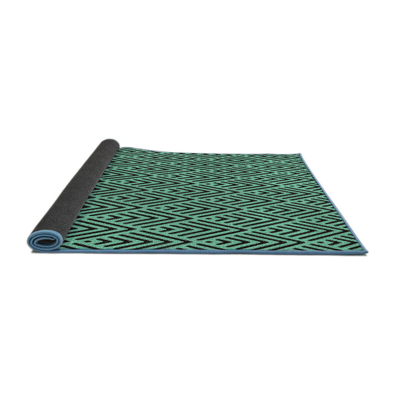 Tapis vert / noir Izquierdo, Rond 5 pi
