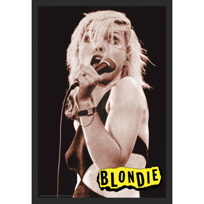 Blondie Live On Stage, reproduction d'art encadrée