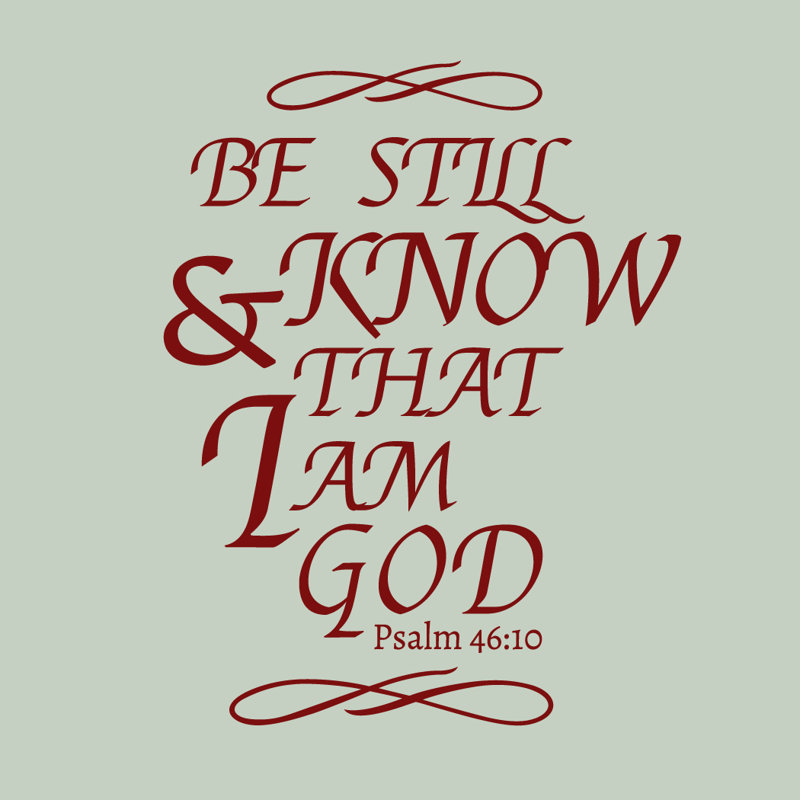 Adhésif décoratif «Be Still And Know That I Am God» Castorena, Canneberge