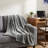 50" X 60" Silver Fleece Plush Throw Blanket