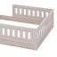 Lit plateforme double en bois avec garde-corps-825358483
