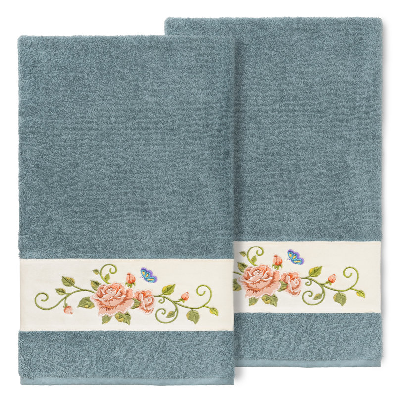 Rebecca Midweight Bath Towel, Teal
