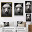 Gris, mouton blanc, noir et blanc - animaux, reproduction sur toile-1200457770-1200457780