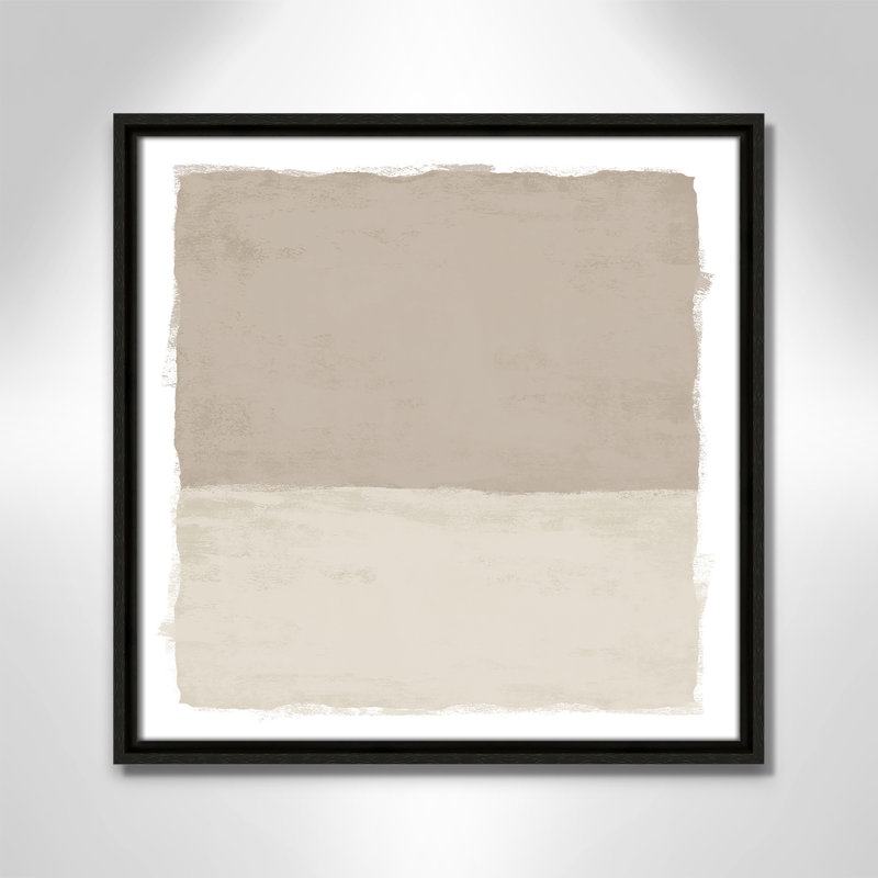 «Silent Sands I» par Natalie Carpentieri, Espresso, H 17,5 po x l 17,5 po