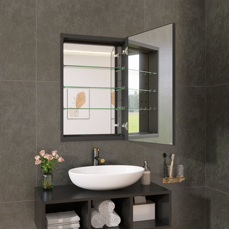 Miroir de pharmacie encastrable 19,7 po H 29,53 po Otwald