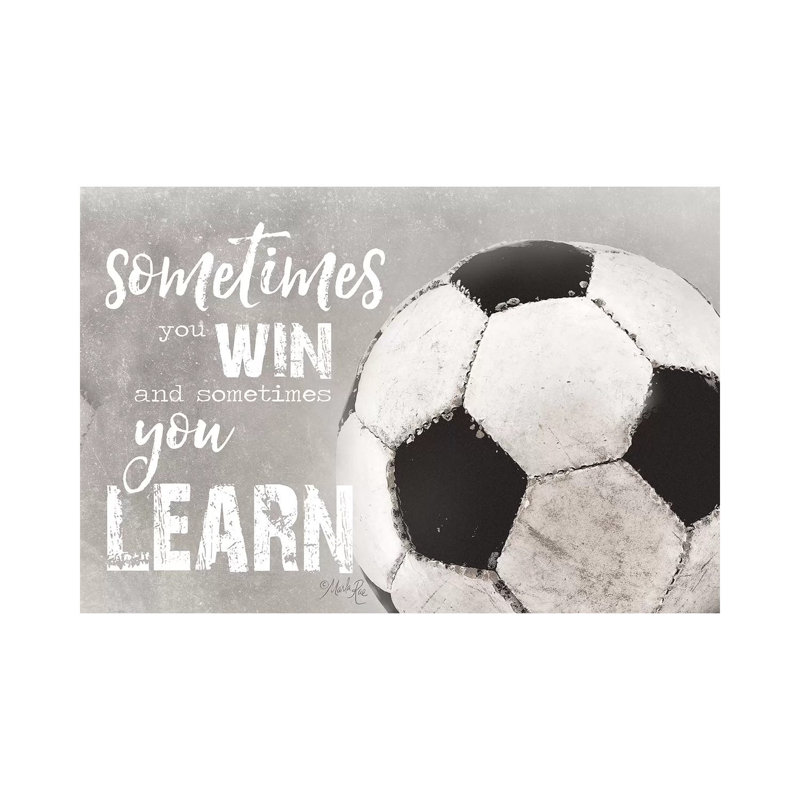 Soccer - Sometimes You Win by Marla Rae - Wrapped Canvas Print, 66.04 cm H x 101.6 cm W x 3.175 cm D