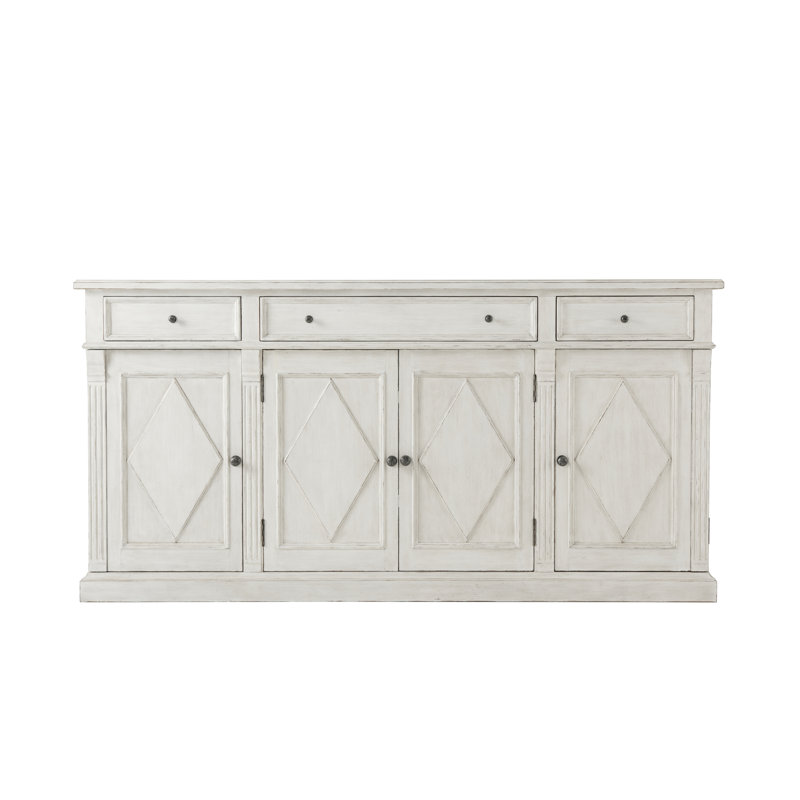Tavel 71.75'' Avesta Solid Wood Carved Sideboard