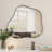 Cloud-Shaped Metal Accent Wall Mirror, Mirror