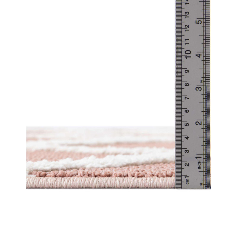 Geometric Indoor Rug, Round 3'3"