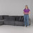 Brinsley 135”W Modern Track Arm Modular Sectional Sofa-921666936