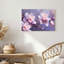 Tableau sur toile représentant des fleurs de magnolia lavande et rose en fleurs sur des branches-56833627