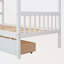 Lit simple en bois avec tiroirs