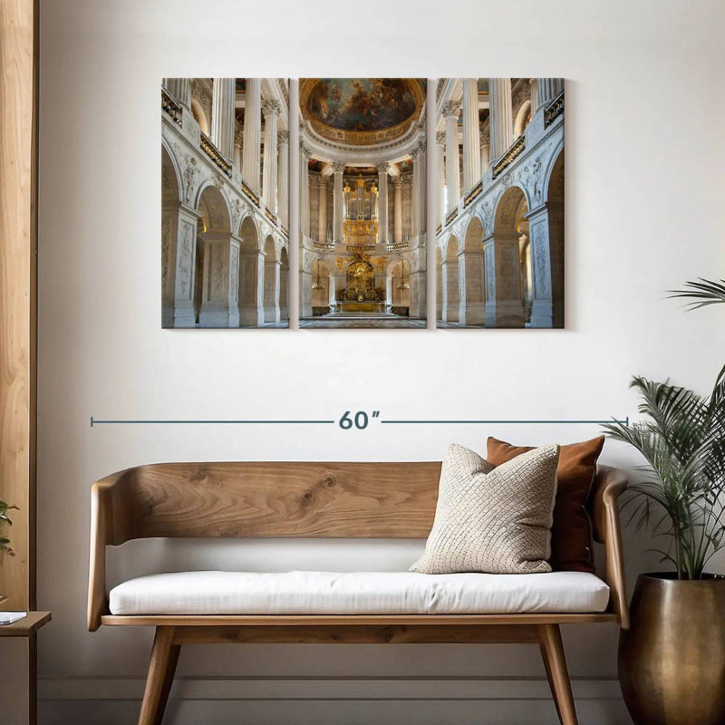 Chapelle royale à Versailles, H 28 po x l 45 po