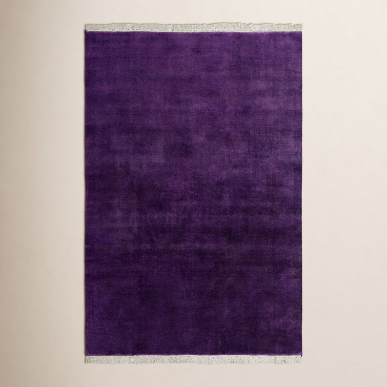 Clio Handmade Wool Purple Rug