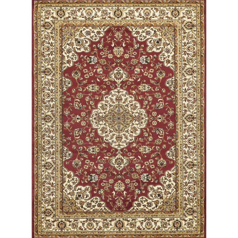 Tapis classique, Rouge, Rectangulaire 2 pi x 3 pi