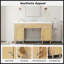 Meuble-lavabo de 60 po avec lavabo SMC, rangement spacieux et tiroirs à fermeture en douceur pour une conception moderne et accessible-1950456119