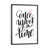 Toile avec cadre gris