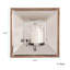 Applique murale en bois perlé et verre