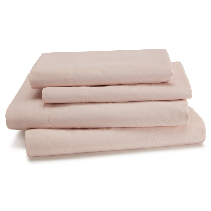 Ludlow 300 Thread Count Sheet Set, Dusty Rose, Twin Sheet Set + 1 Fitted Sheet + 1 Pillowcase