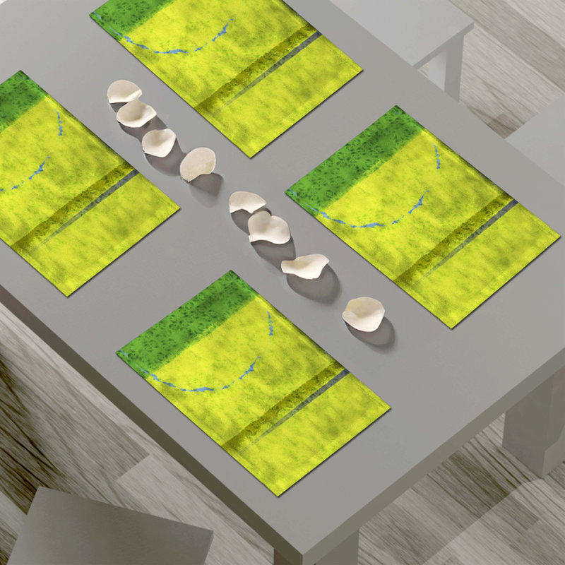 Polyester Abstract Rectangle Placemat