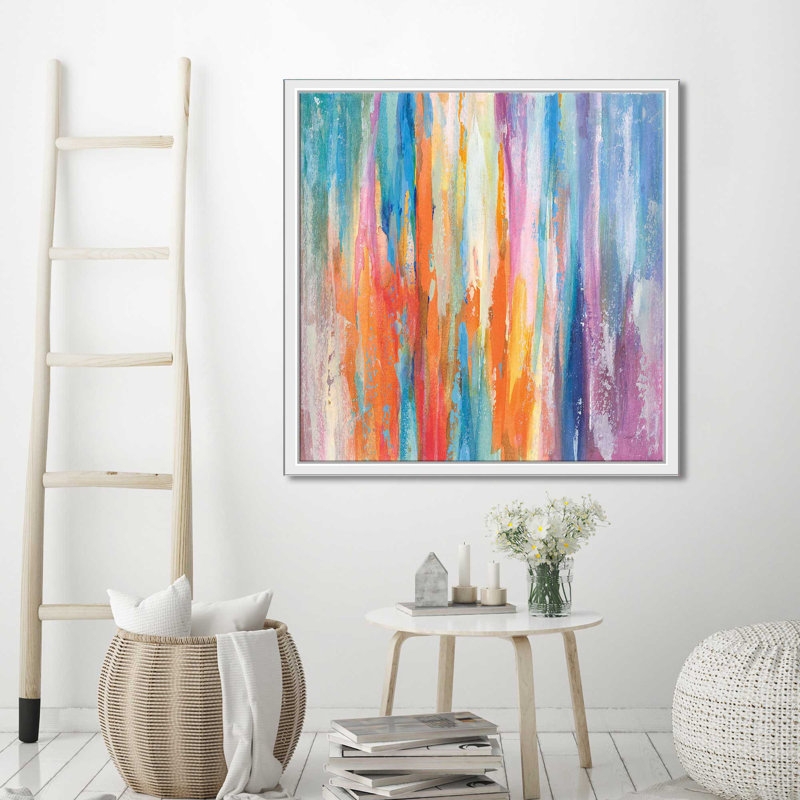 «Riviera» par Danhui Nai, reproduction, Cadre flottant blanc, H 21,5 po x l 21,5 po x P 2 po