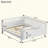 Low Profile Wooden Kids Platform Bed with Safety Guardrails, Detachable Side Rails for Boys and Girls