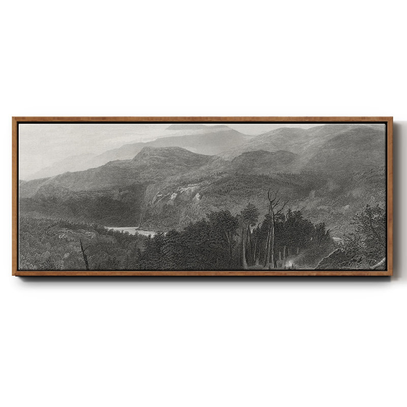 The Smoky Mountains, reproduction d'art sur toile, H 8 po x l 20 po x P 1,5 po, Noyer