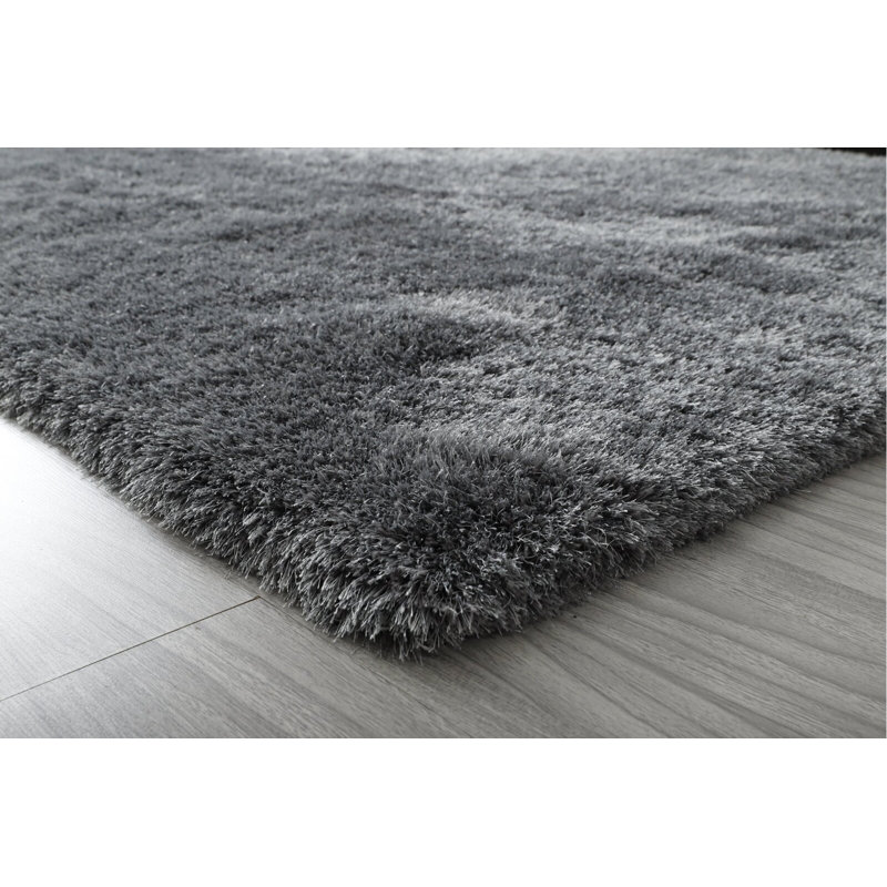 Tapis gris à poils longs Sedbergh, Rectangle 3 pi x 5 pi