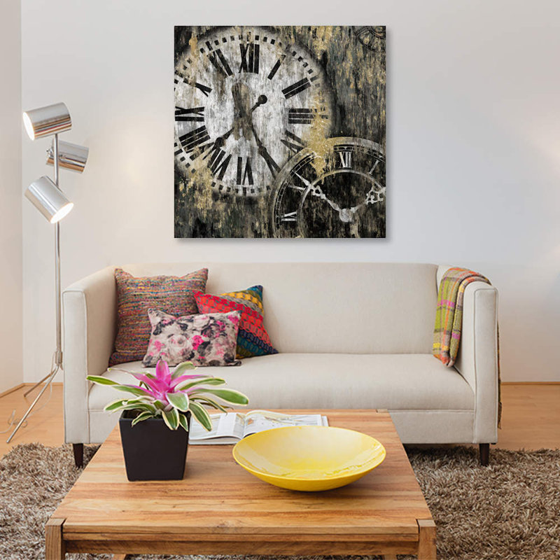 « clockwork i », reproduction sur toile, H 48 po x l 48 po x P 1,5 po
