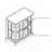Exquisite Retro Display Cabinet with Adjustable Shelves and Lattice Doors-62557696