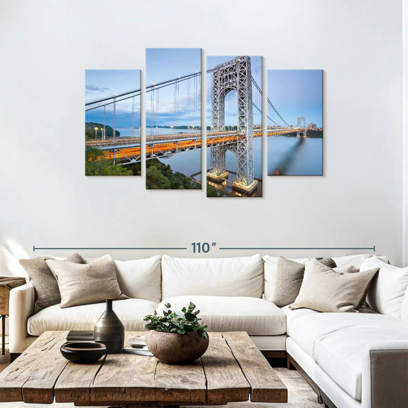 Lilie NY George Washington Bridge, 48" H x 75" W